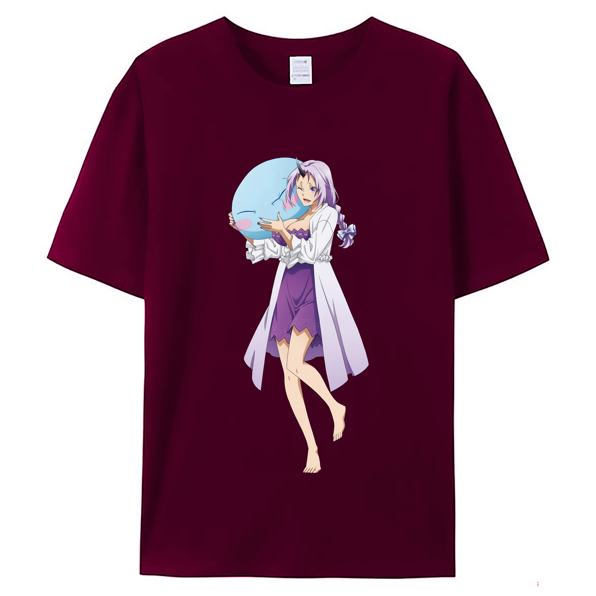 （画像用） 転スラ Regarding Reincarnated to Slime レディースカジュアルプリントTシャツ（綿100％）
